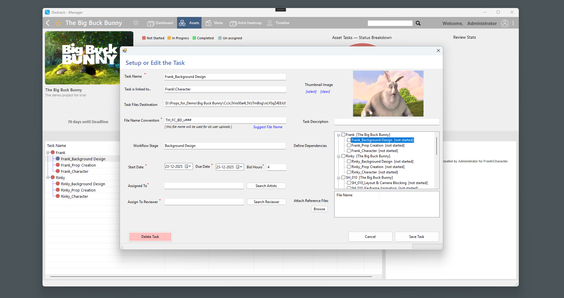 Shotrack Handles Multiple Projects