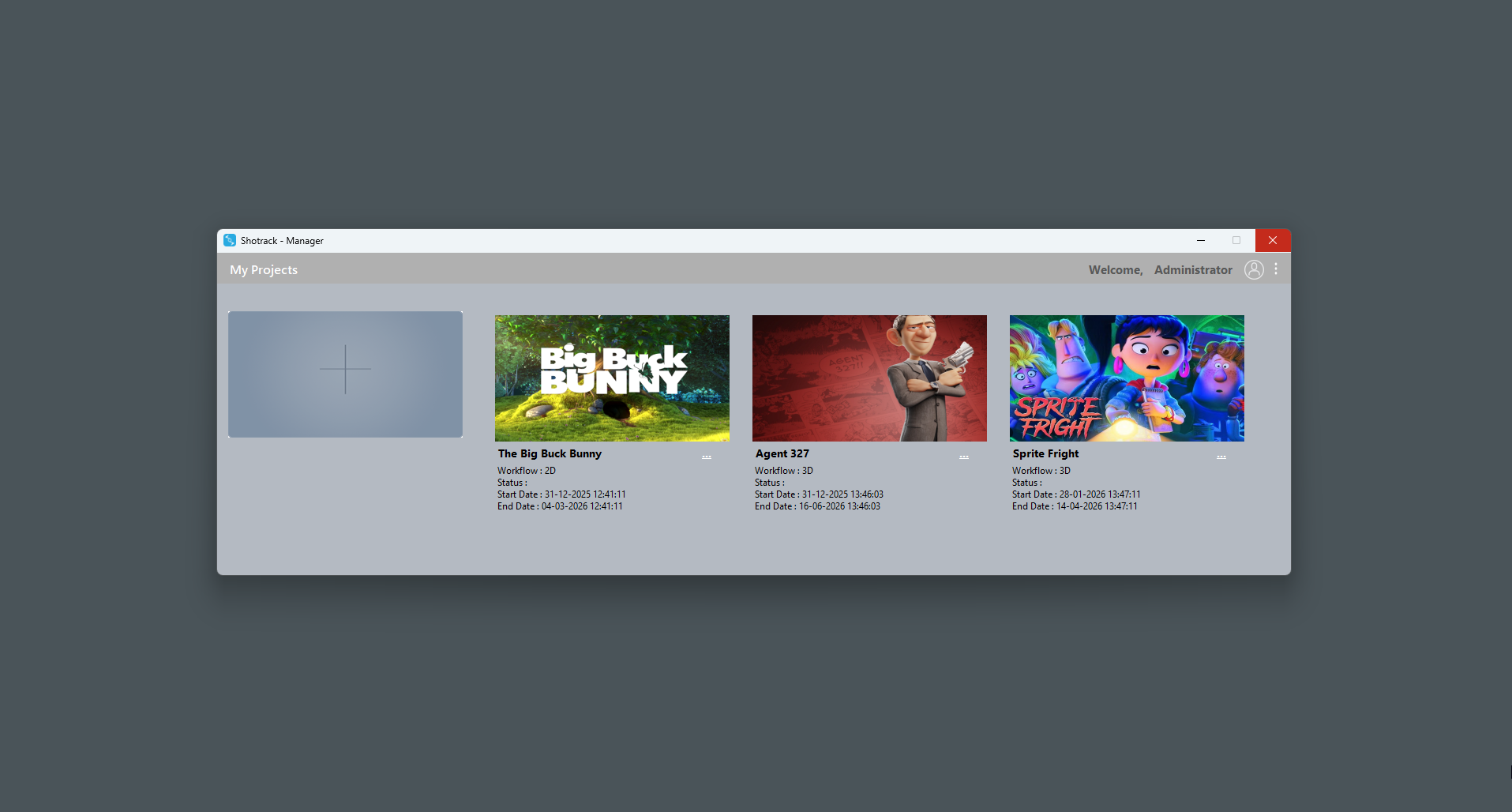 Shotrack Handles Multiple Projects